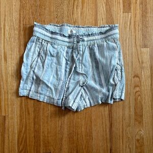 Drawing string linen shorts